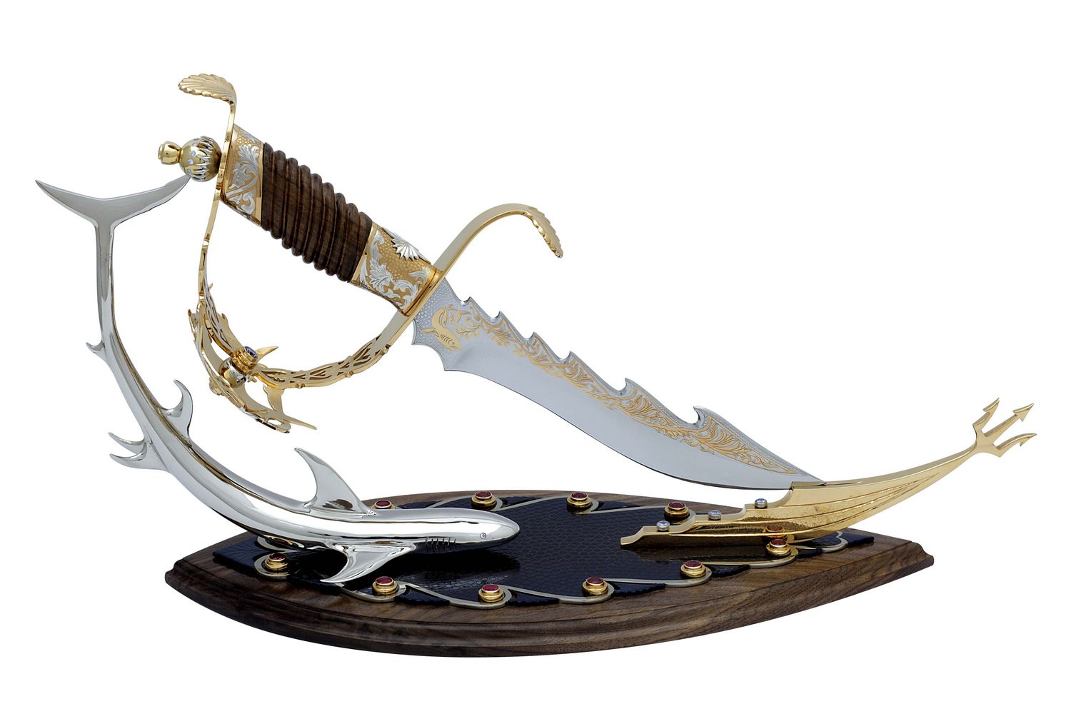 Нож сувенирный «Морской» на подставке
