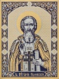 Икона «Сергий Радонежский» (Размер: 225*300 мм)