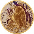 Гравюра «Медведь и галка» (Размер: 180 мм)