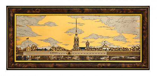 Гравюра «Санкт-Петербург. Петропавловская крепость» (Размер: 390*150 мм)